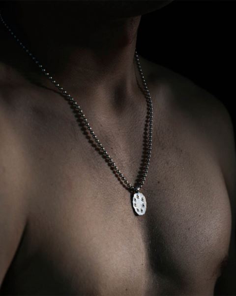 Cold Culture Bullet Necklace Jewelry Silver Brown | 45802-DZCI