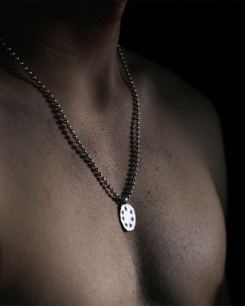 Cold Culture Bullet Necklace Jewelry Silver Brown | 45802-DZCI