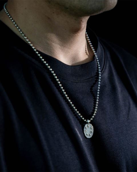 Cold Culture Bullet Necklace Jewelry Silver Brown | 45802-DZCI