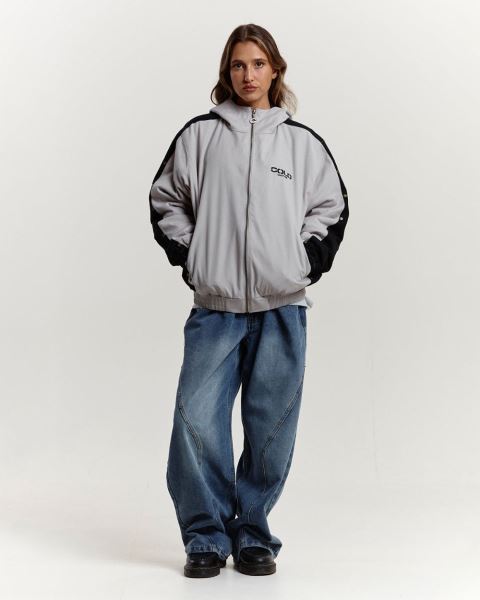Cold Culture Buzo Hooded Jacket Grey | 05641-UBEF