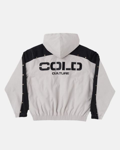 Cold Culture Buzo Hooded Jacket Grey | 05641-UBEF