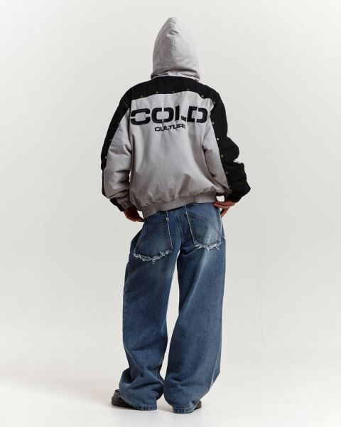 Cold Culture Buzo Hooded Jacket Grey | 05641-UBEF