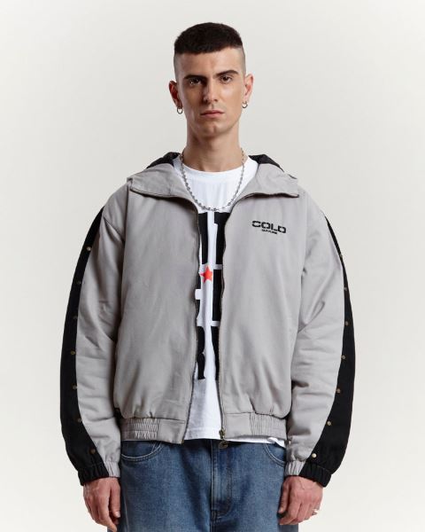 Cold Culture Buzo Hooded Jacket Grey | 05641-UBEF