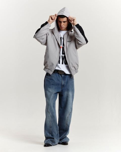Cold Culture Buzo Hooded Jacket Grey | 05641-UBEF