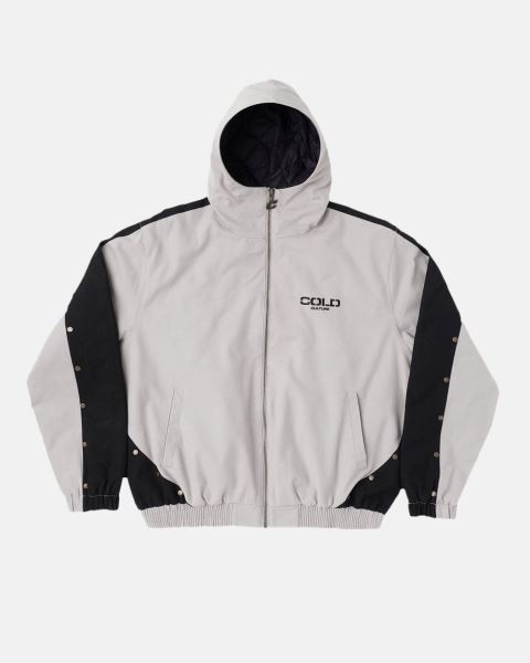 Cold Culture Buzo Hooded Jacket Grey | 05641-UBEF