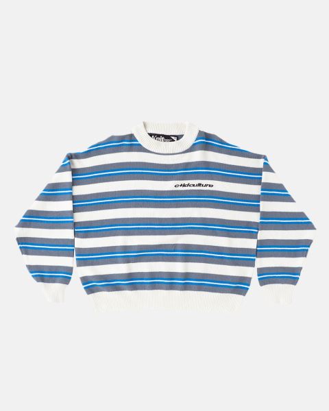 Cold Culture Casino Stripes Knitwear White | 27310-XMGC