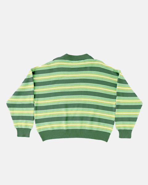 Cold Culture Casino Stripes Knitwear White | 02798-CVIA
