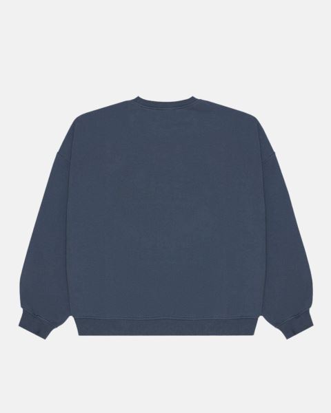 Cold Culture Cc Logo Star Crewneck Sweatshirts Blue | 81625-IVKA