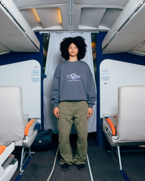 Cold Culture Cc Logo Star Crewneck Sweatshirts Blue | 81625-IVKA