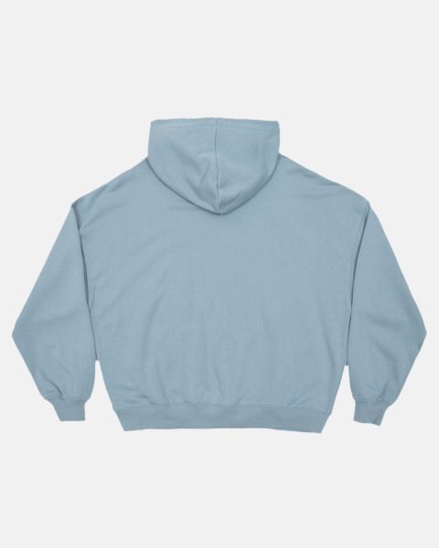 Cold Culture Cc Logo Star Outline Hoodie Blue | 81523-CUMF
