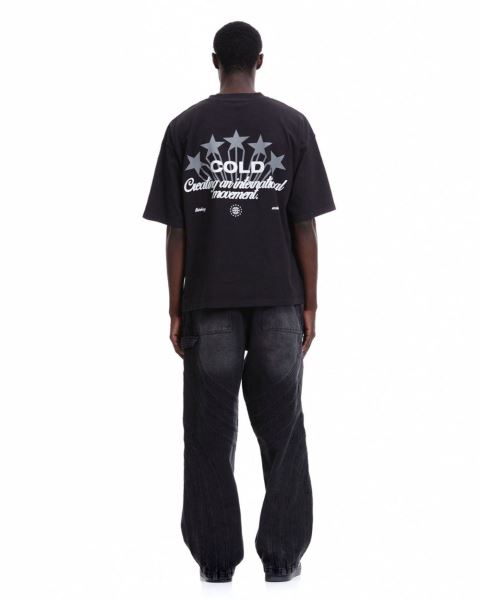 Cold Culture Cinema T Shirt Black | 01326-WORQ