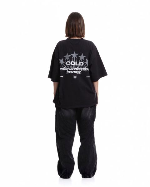 Cold Culture Cinema T Shirt Black | 01326-WORQ