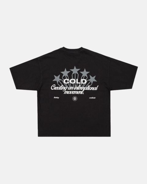 Cold Culture Cinema T Shirt Black | 01326-WORQ