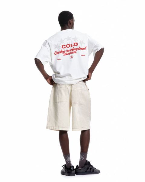 Cold Culture Cinema T Shirt White | 52897-TWUR