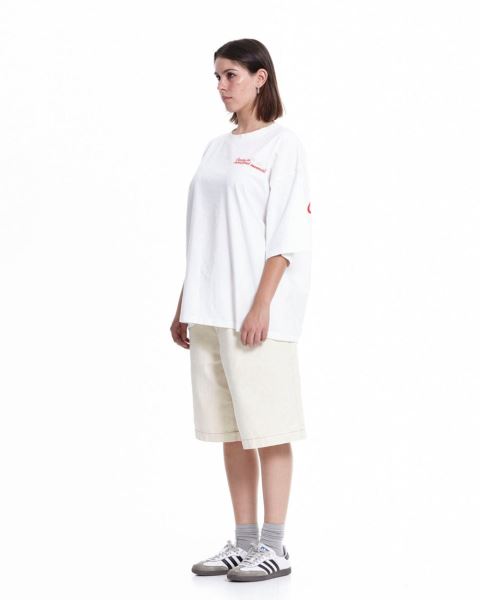 Cold Culture Cinema T Shirt White | 52897-TWUR