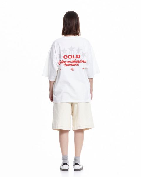 Cold Culture Cinema T Shirt White | 52897-TWUR