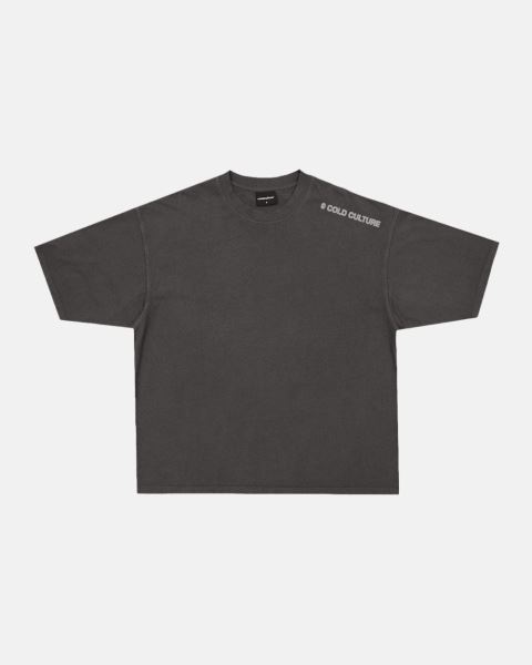 Cold Culture Circular Dance T Shirt Grey | 73480-RZGN