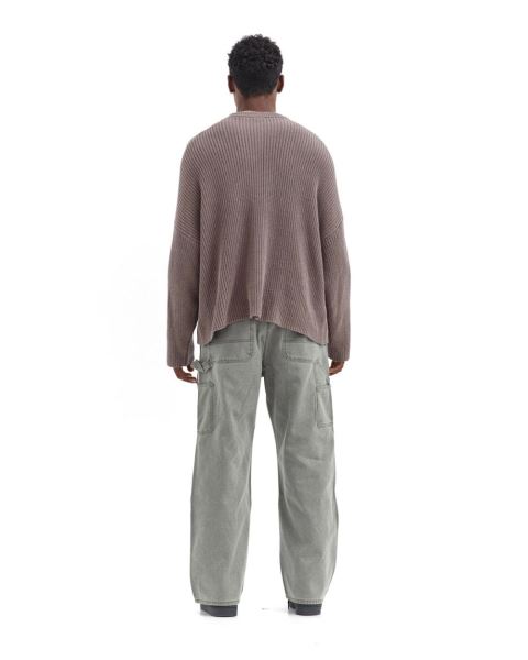 Cold Culture Claim Ribbed Knitwear Grey Brown | 36910-TBMC
