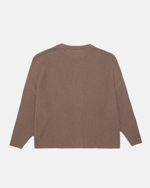 Cold Culture Claim Ribbed Knitwear Grey Brown | 36910-TBMC
