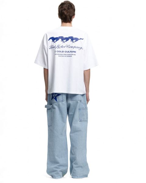 Cold Culture Clash T Shirt White | 50271-OEWG