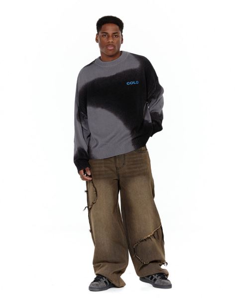 Cold Culture Cloudy Knitwear Black | 70532-BKNU