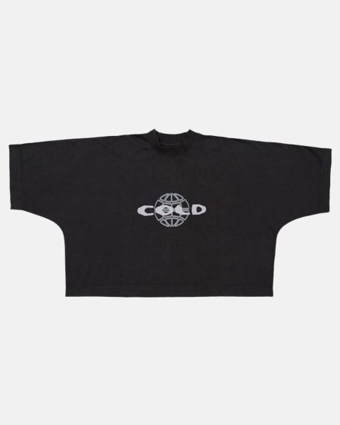 Cold Culture Cold Big T Shirt Black | 78941-RBQS