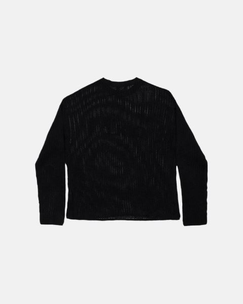 Cold Culture Cold Open Knitwear Black | 64813-RPHK