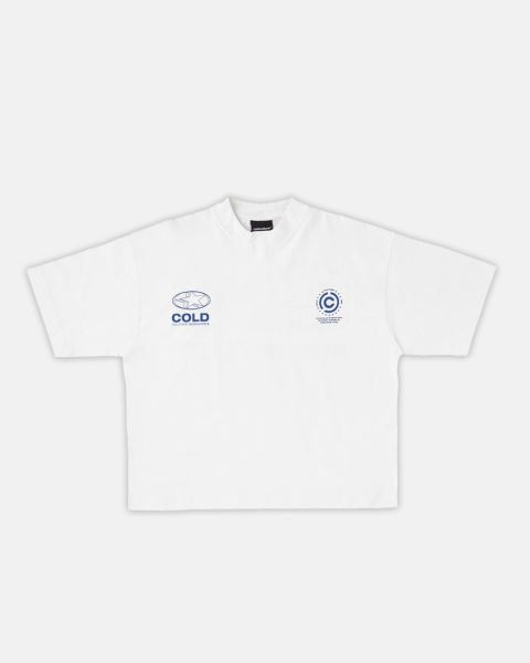 Cold Culture Cold Sponsor T Shirt White | 21876-ARTN