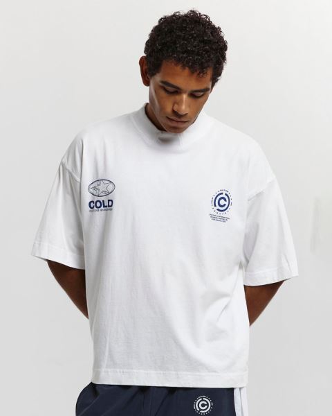 Cold Culture Cold Sponsor T Shirt White | 21876-ARTN