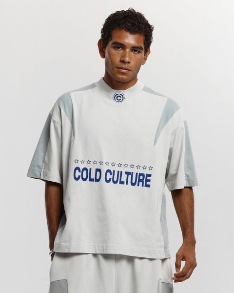 Cold Culture Cold Team T Shirt Grey | 06924-SKRX