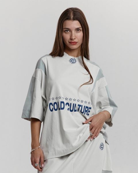 Cold Culture Cold Team T Shirt Grey | 06924-SKRX