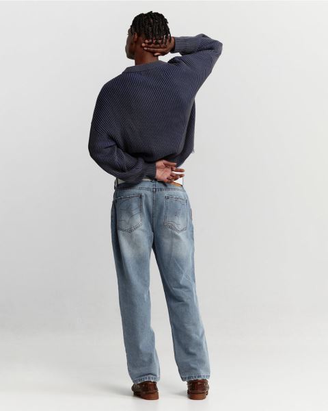Cold Culture Cold University Knitwear Dark Blue | 62039-VENC