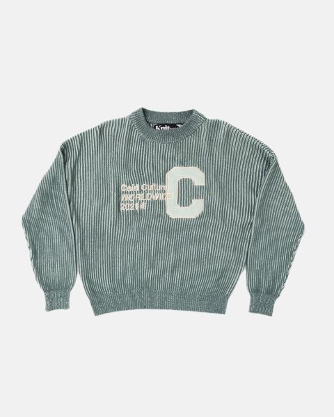Cold Culture Cold University Knitwear Green | 30281-YJIT