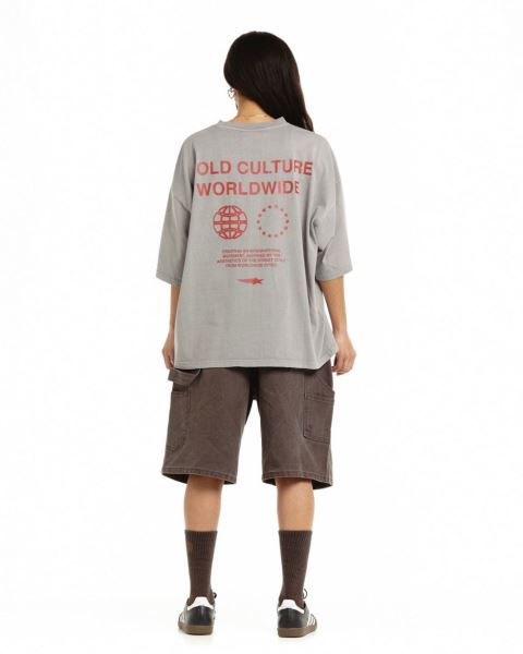 Cold Culture Community T Shirt Grey | 27618-DXQG
