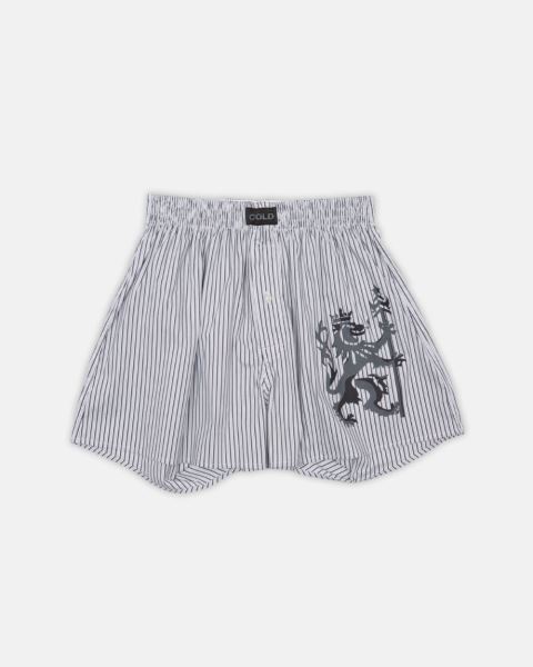 Cold Culture Companion Lion Boxer Striped Underwear Dark Grey | 41027-TVDO