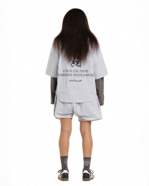 Cold Culture Companion Lion Shirt Blue | 50786-WUME
