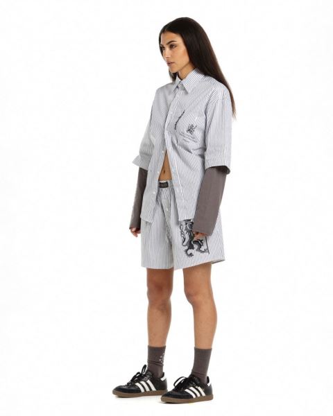Cold Culture Companion Lion Shirt Blue | 50786-WUME