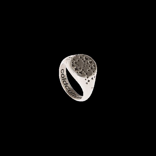 Cold Culture Constellation Signet Ring Jewelry Silver Orange | 69172-PUGL