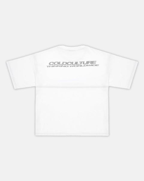 Cold Culture Construction T Shirt White | 37486-IYNO