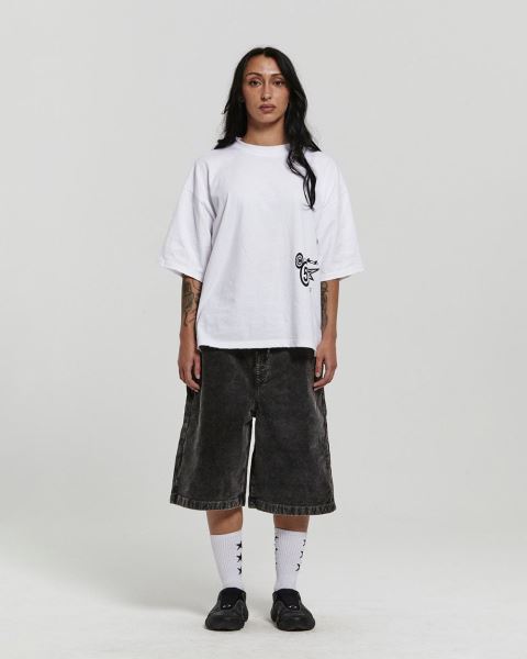 Cold Culture Corduroy Shorts Dark Grey | 68092-SWKT