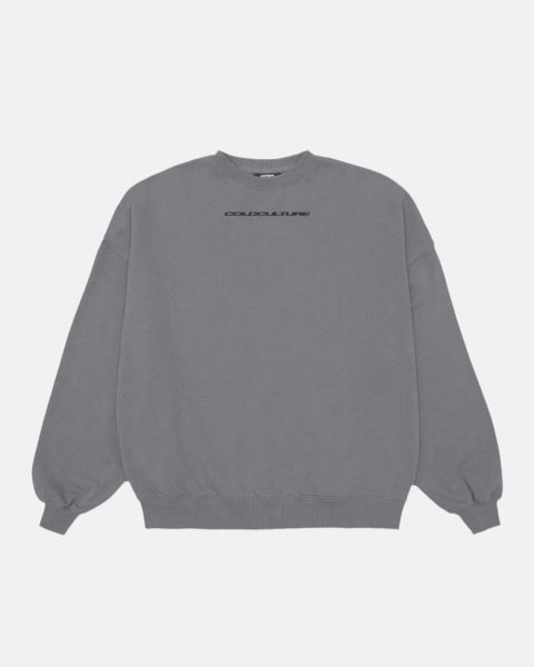 Cold Culture Cosmos Arc Crewneck Sweatshirts Grey | 67438-KLUO