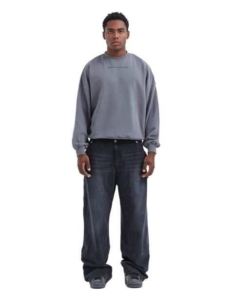 Cold Culture Cosmos Arc Crewneck Sweatshirts Grey | 67438-KLUO