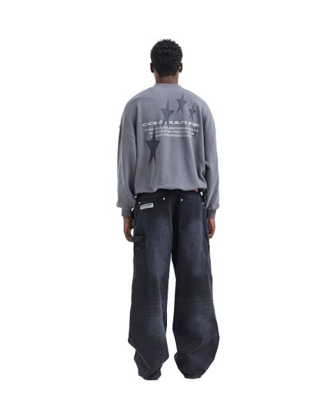 Cold Culture Cosmos Arc Crewneck Sweatshirts Grey | 67438-KLUO