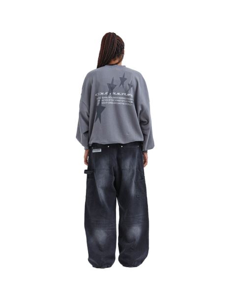 Cold Culture Cosmos Arc Crewneck Sweatshirts Grey | 67438-KLUO