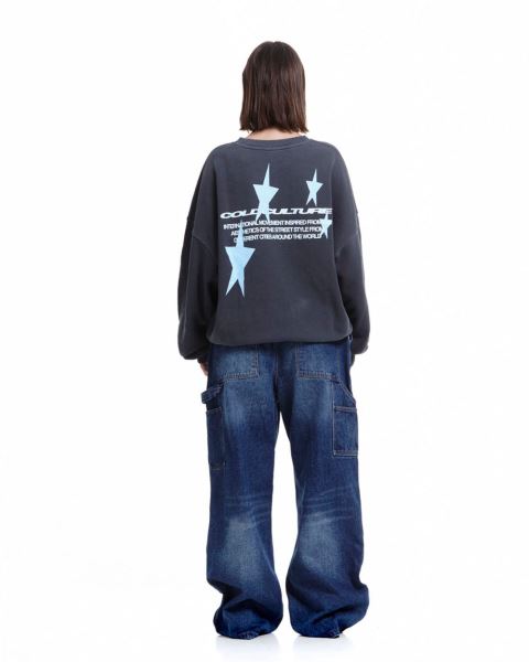 Cold Culture Cosmos Arc Crewneck Sweatshirts Green | 32418-OAPW
