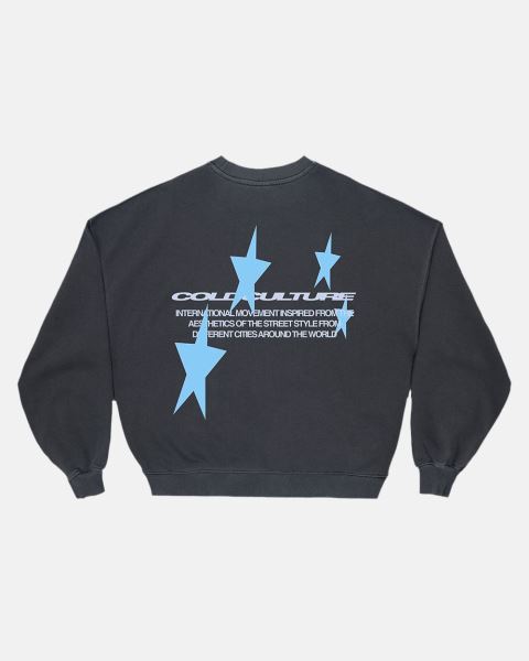 Cold Culture Cosmos Arc Crewneck Sweatshirts Green | 32418-OAPW