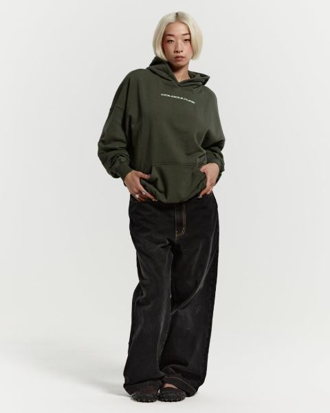 Cold Culture Cosmos Arc Hoodie Dark Green | 04672-AITL