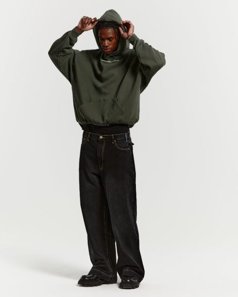 Cold Culture Cosmos Arc Hoodie Dark Green | 04672-AITL