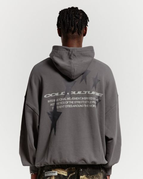 Cold Culture Cosmos Arc Hoodie Grey | 60415-TPSC