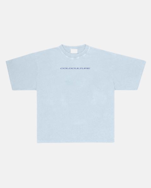 Cold Culture Cosmos Arc T Shirt Blue | 42631-IAQS